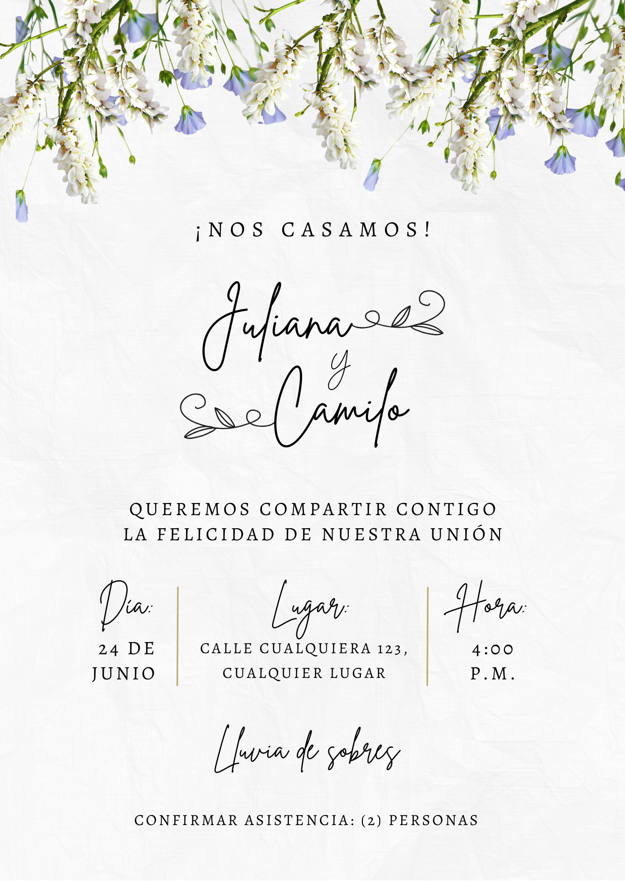 Invitación de Boda