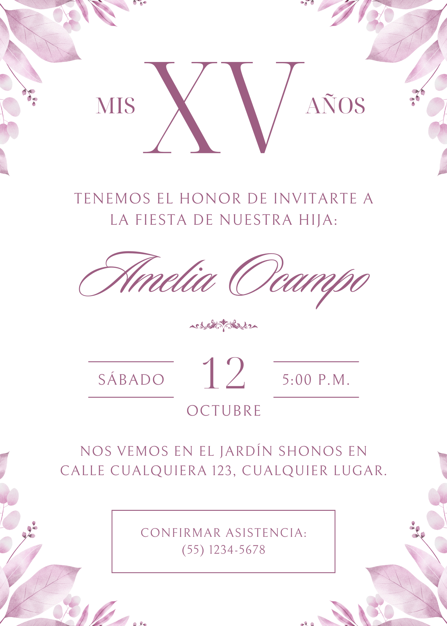 Invitación de 15 Años